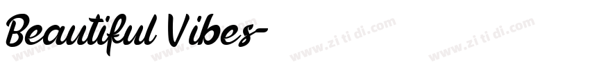 Beautiful Vibes字体转换